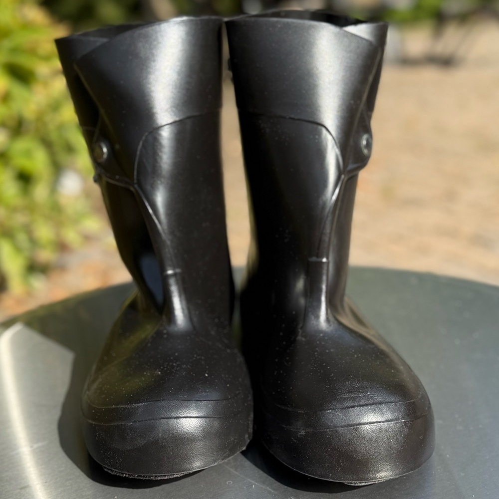 JORDAN DAVID,”GRIPS”,Men’s, XL (10-11),Black Waterproof Rubber Work Boots. “EUC”